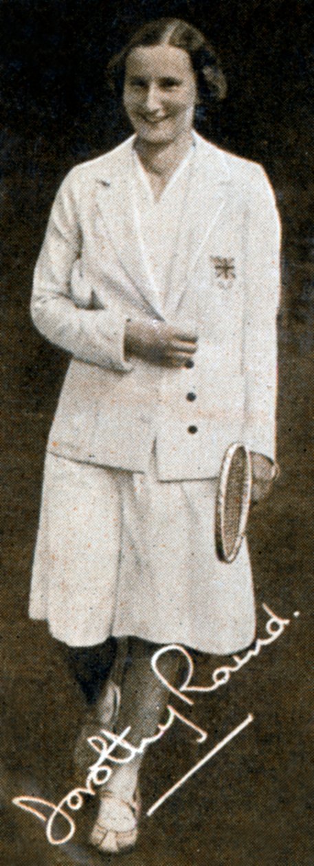 Miss Dorothy Round, Wimbledonin naisten mestari, 1934 tekijältä Unbekannt