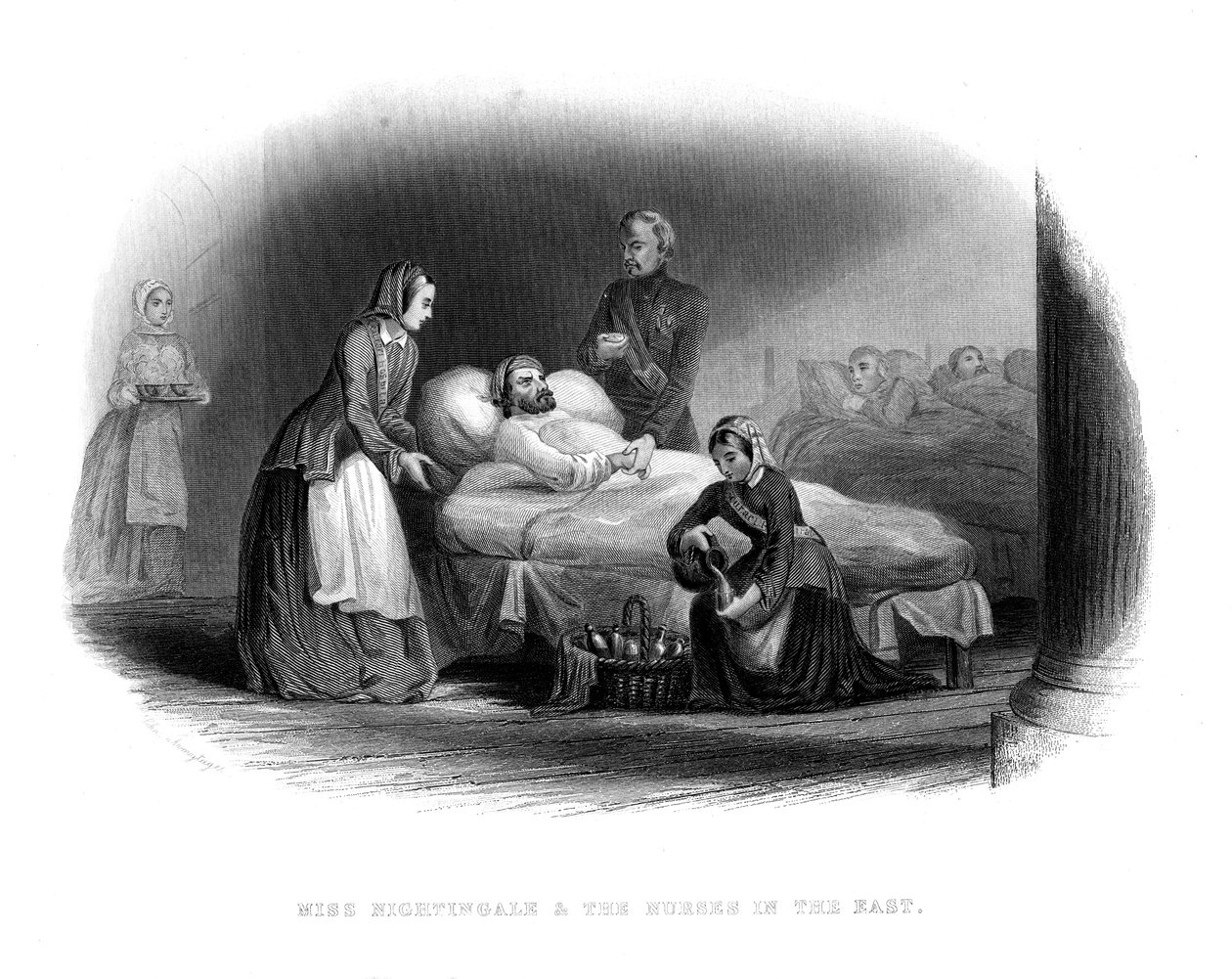 Neiti Nightingale ja armeija idässä, n. 1860 tekijältä Unbekannt