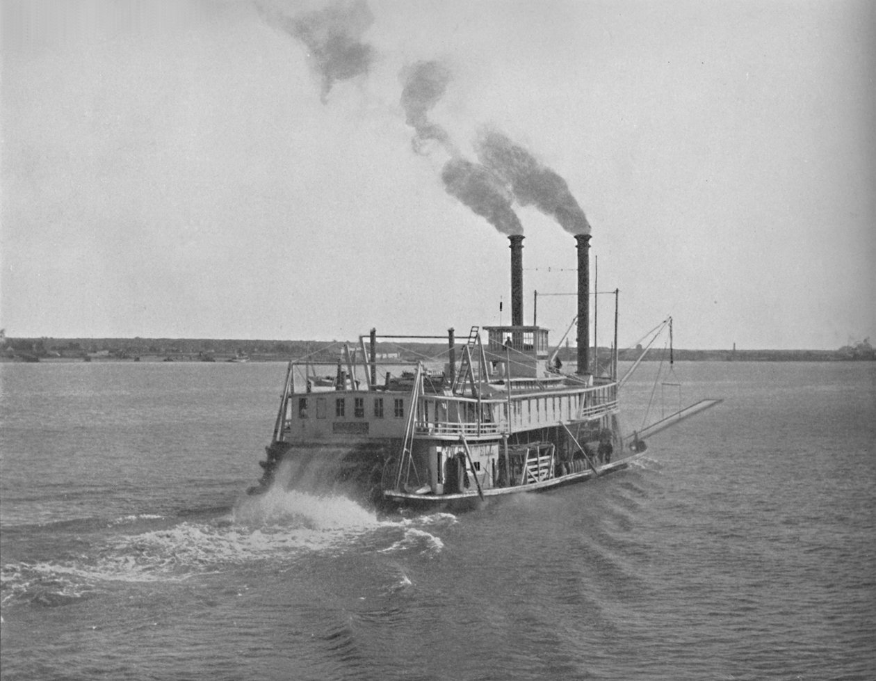 Mississippi River Steamer, c1897. tekijältä Unbekannt