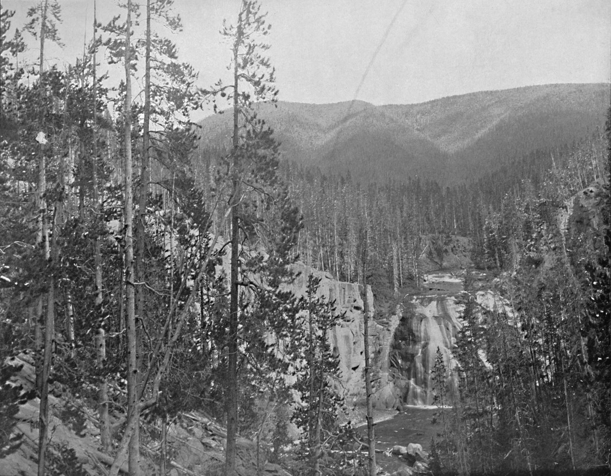 Missouri-joki, Great Fallsin alapuolella, Montana, vuodelta 1897. tekijältä Unbekannt