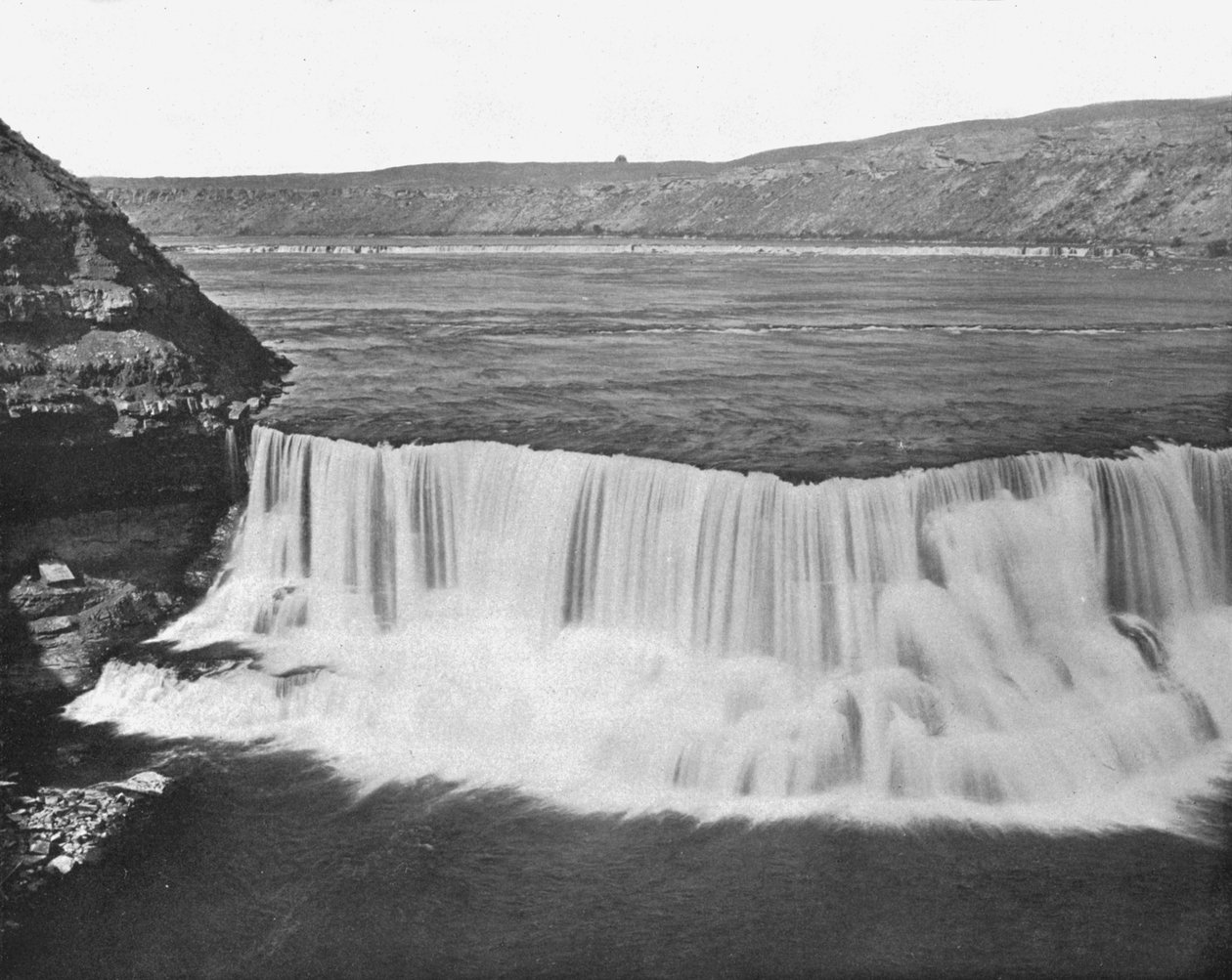 Missouri River lähellä Great Fallsia, Montana, USA, 1900. tekijältä Unbekannt