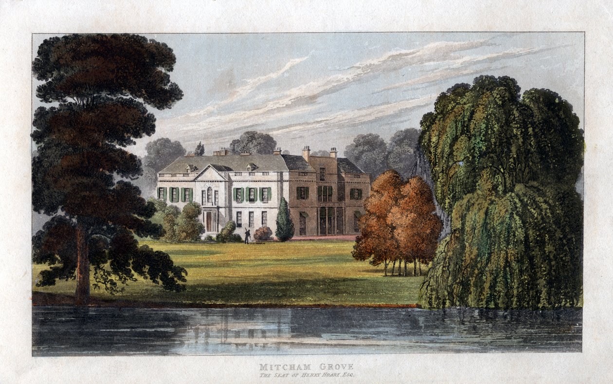 Mitcham Grove, Surrey, Henry Hoaren kotipaikka, 1827 tekijältä Unbekannt