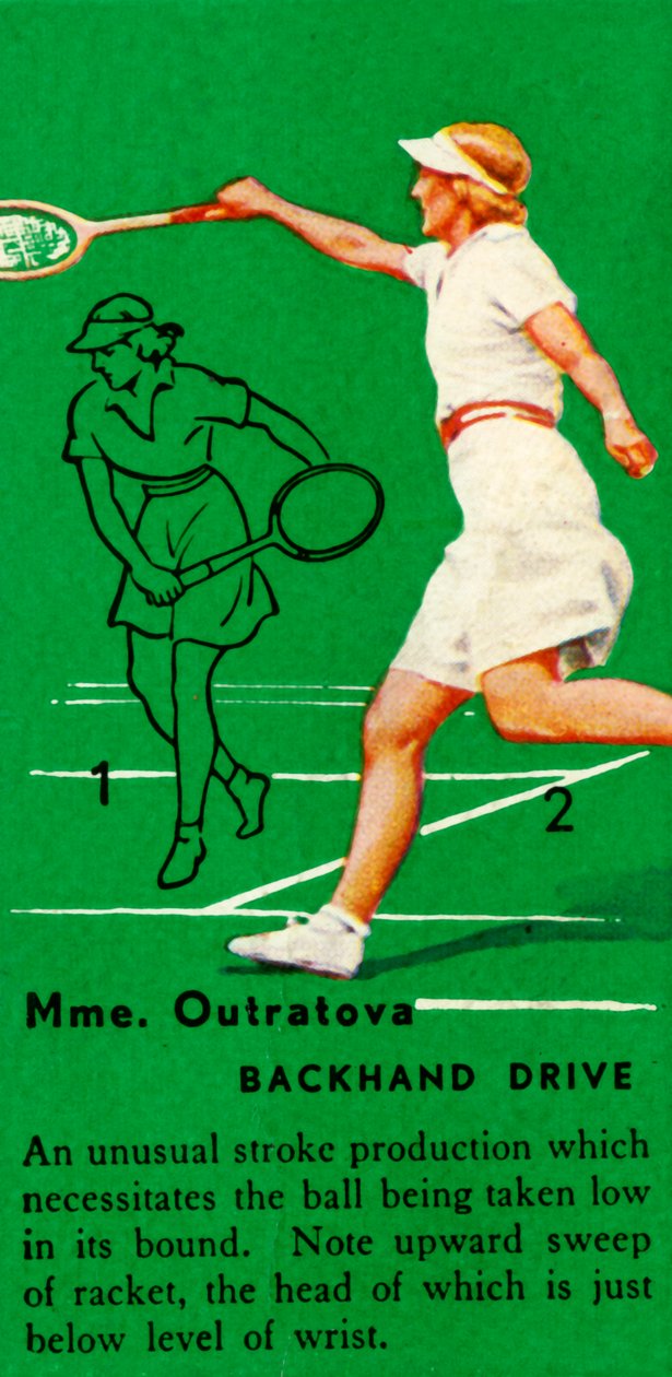 Mme. Outratova - takakätinen ajo, c1935. tekijältä Unbekannt