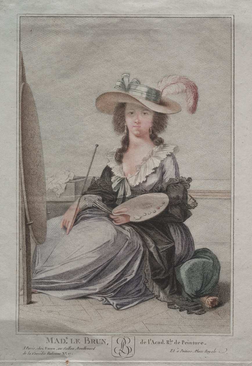 Rouva Vigée Lebrun, c. 1800. tekijältä Unbekannt
