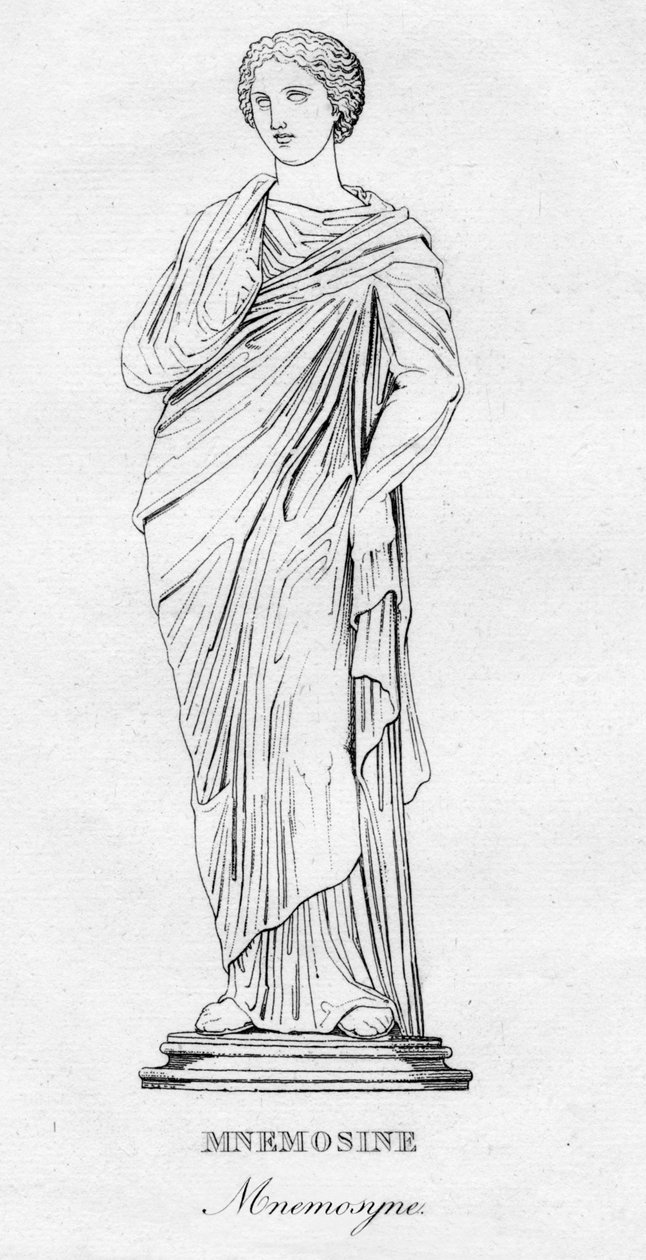Mnemosine Mnemosyne, c1850 tekijältä Unbekannt