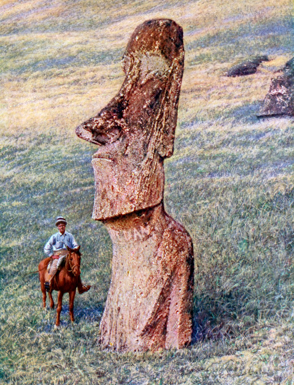 Moai-patsaat, Pääsiäissaari, Chile, 1933-1934 tekijältä Unbekannt
