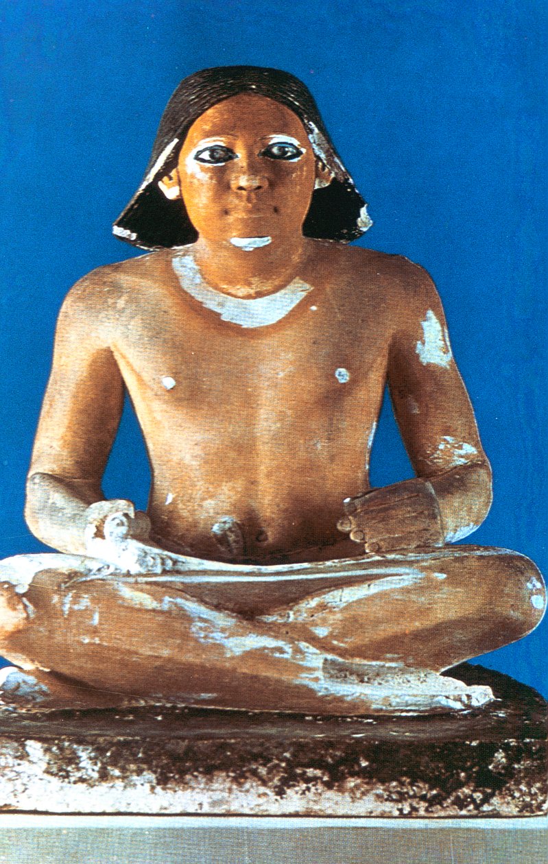 Istuvan kirjurin malli, muinainen egyptiläinen, 5. dynastia, 2498-2345 eaa. tekijältä Unbekannt