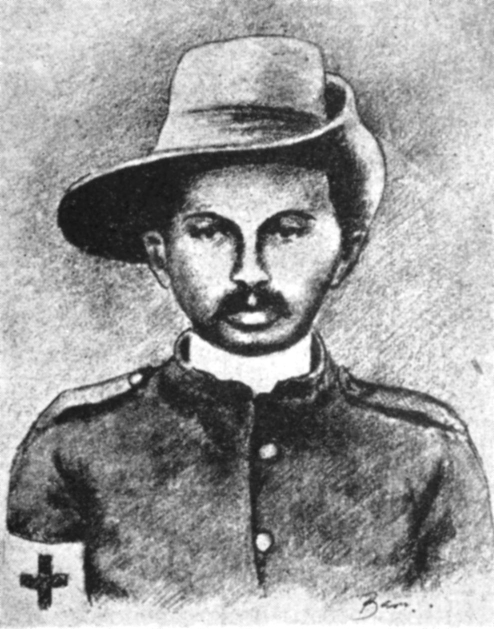 Mohandas Gandhi, intialainen nationalistijohtaja, 1906 tekijältä Unbekannt