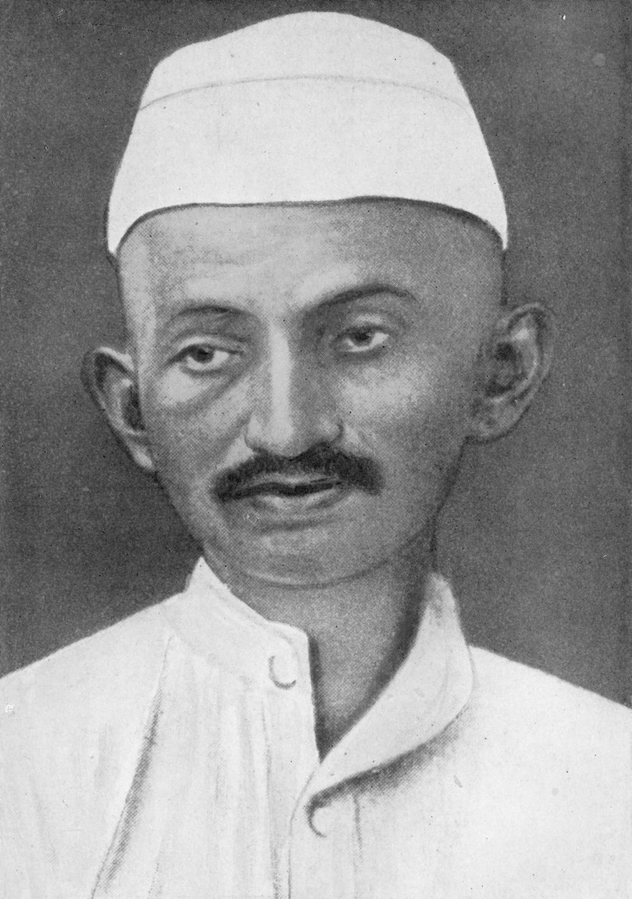 Mohandas Karamchand Gandhi 1869-1948, intialainen nationalistijohtaja, 1926 tekijältä Unbekannt