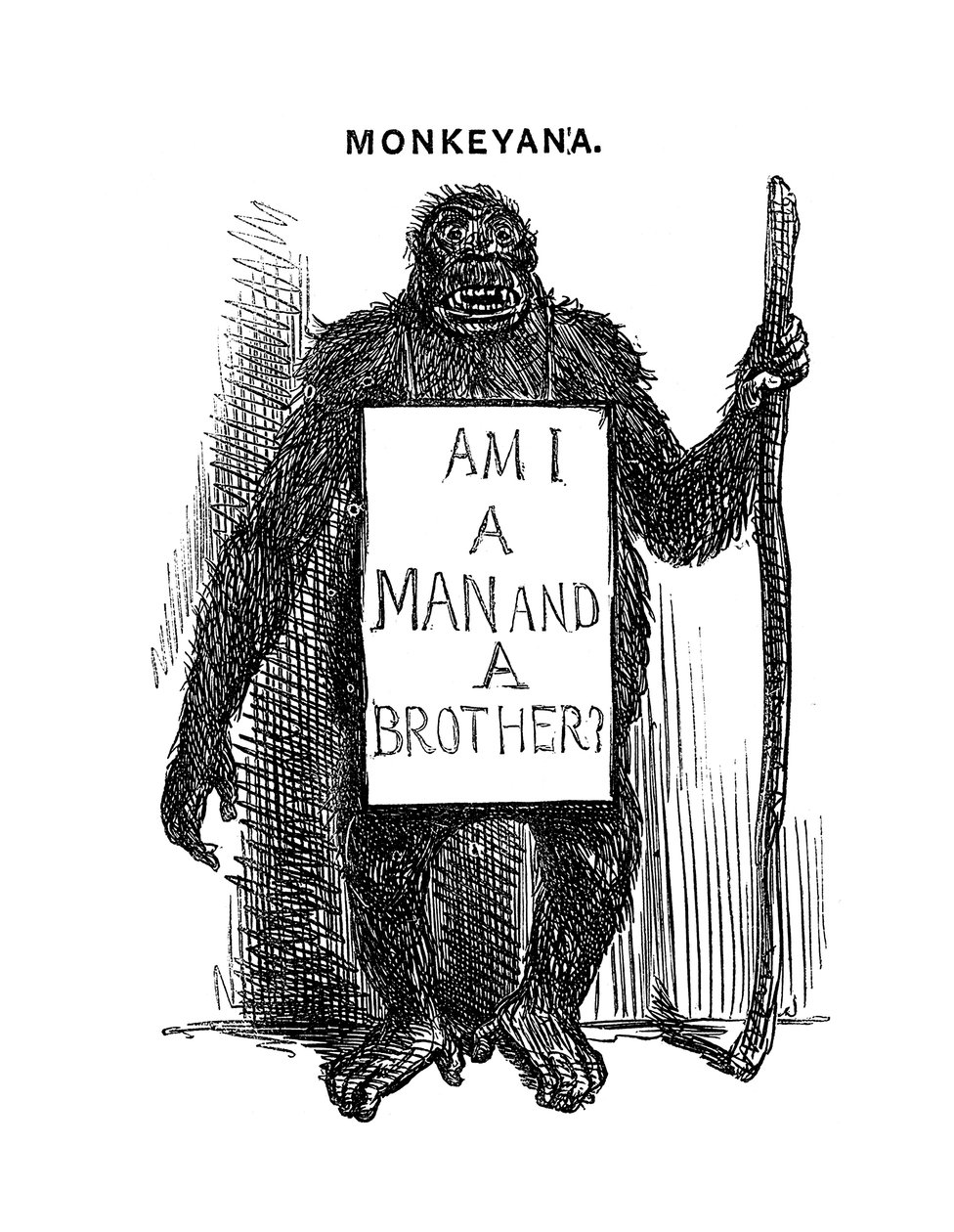 Monkeyana: Olenko mies ja veli, 1861 tekijältä Unbekannt