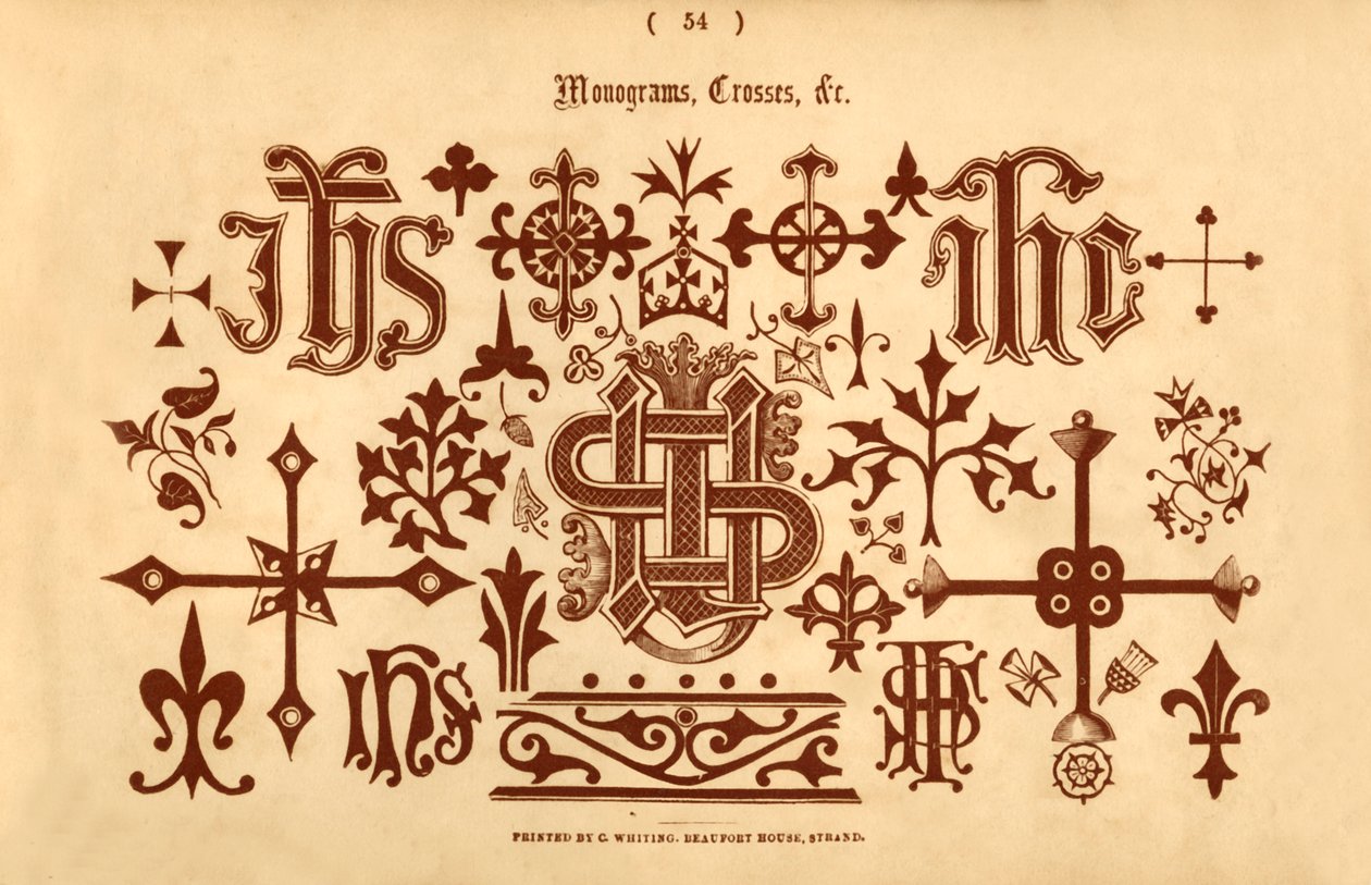 Monogrammit, ristit jne., 1862 tekijältä Unbekannt