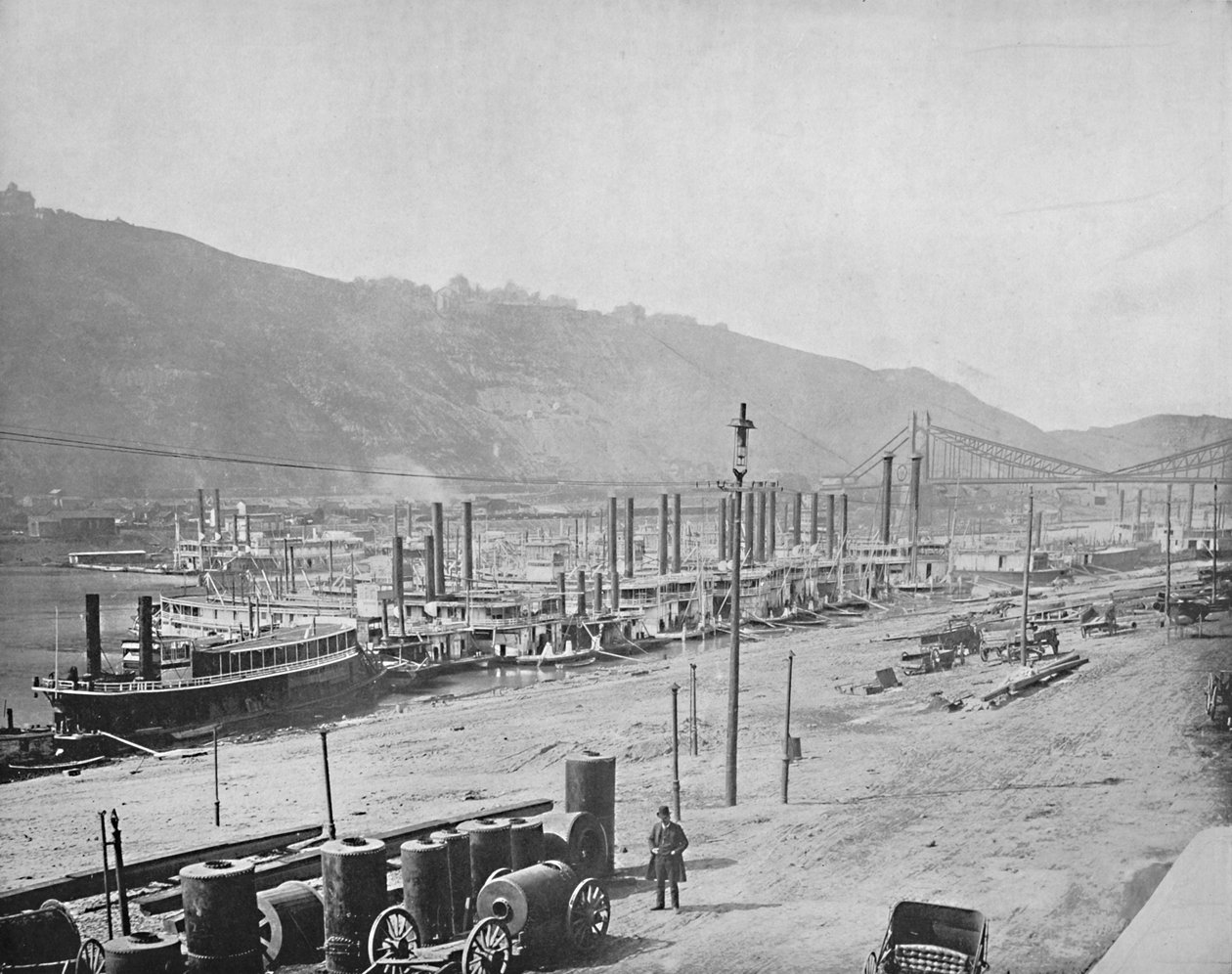 Monongahela Wharf, Pittsburgh, Pennsylvania, 1897. tekijältä Unbekannt