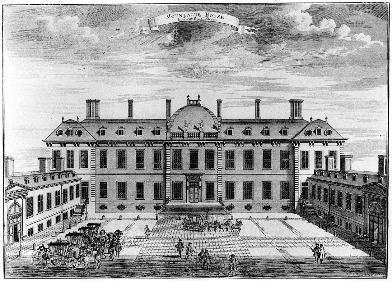 Montagu House, Bloomsbury, 1700-luku, 1908 tekijältä Unbekannt