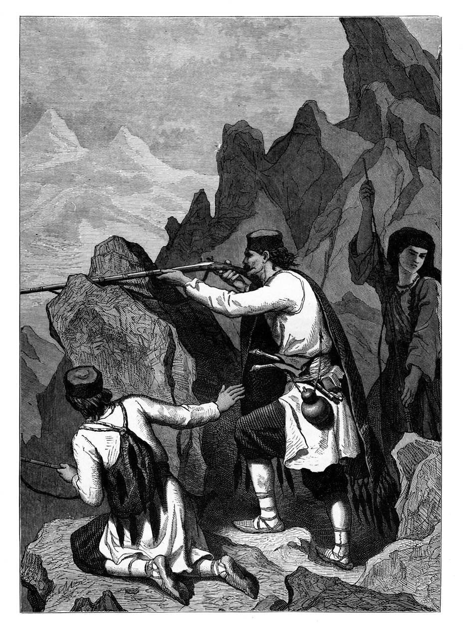 Montenegrolaiset, 1890 tekijältä Unbekannt