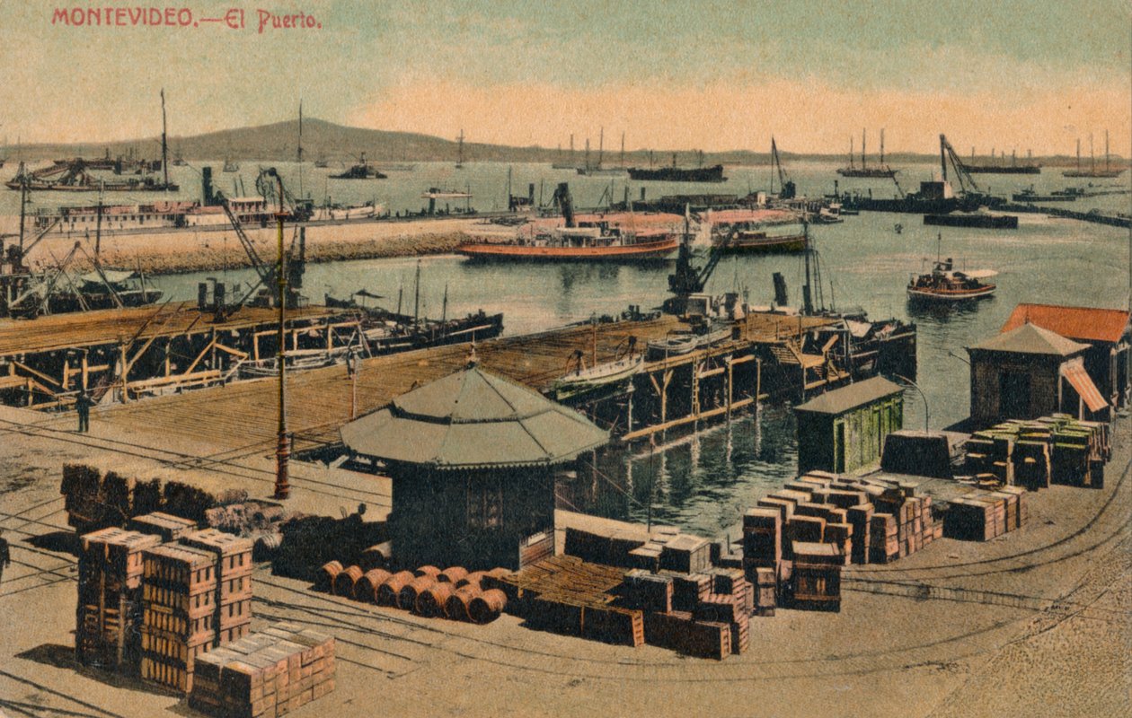 Montevideo - Portti, c1900 tekijältä Unbekannt