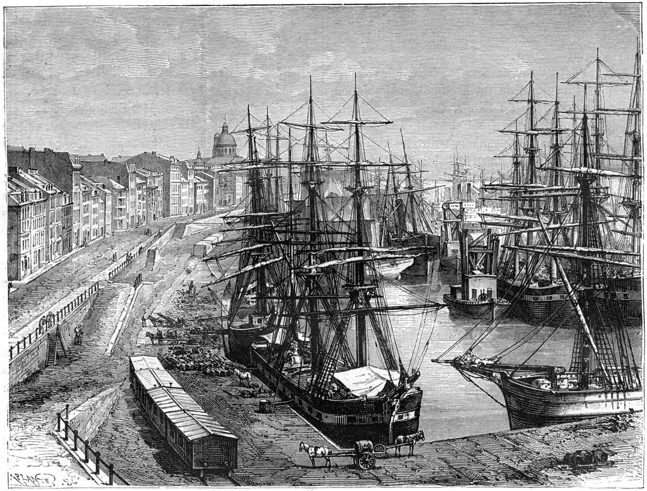 Montreal, Kanada, 1800-luku tekijältä Unbekannt