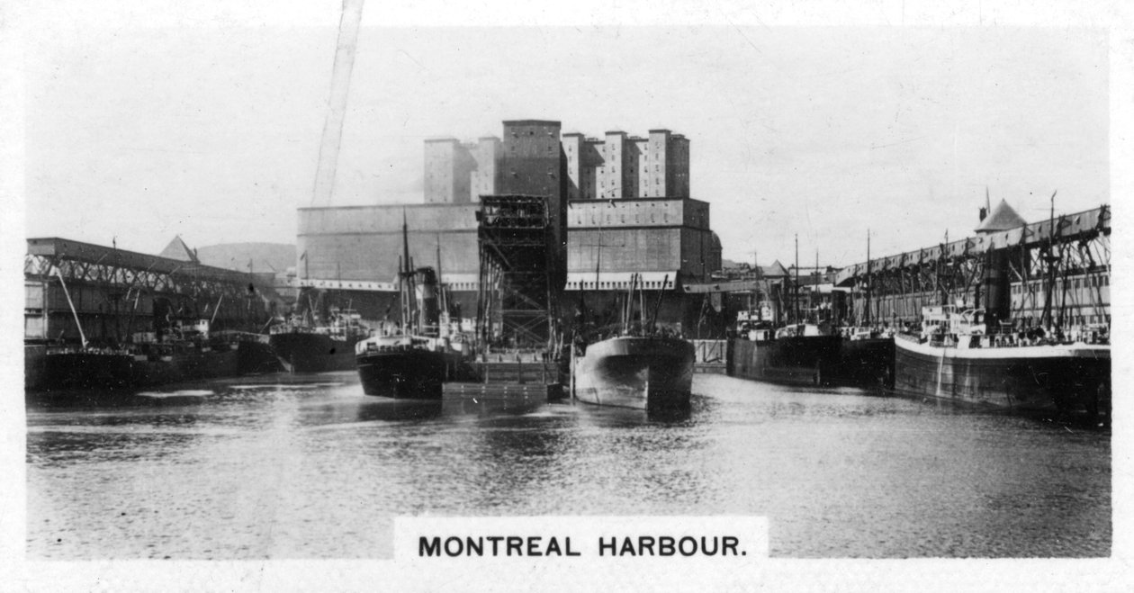 Montrealin satama, Quebec, Kanada, 1920-luku tekijältä Unbekannt