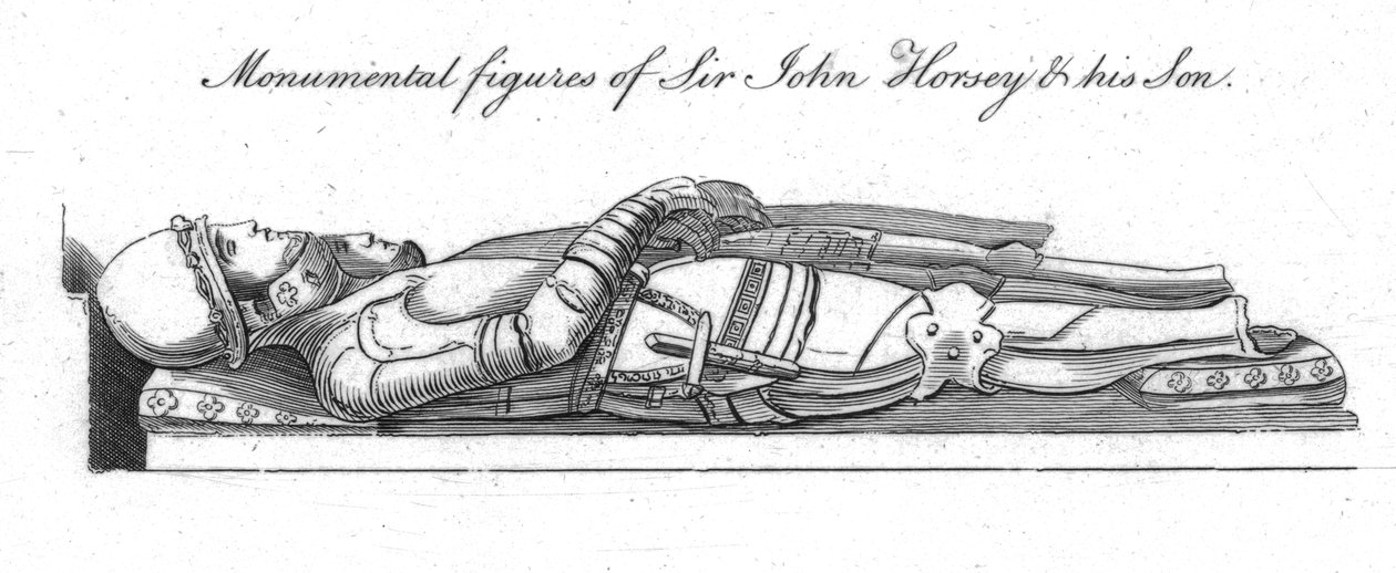 Sir John Horseyn ja hänen poikansa monumentaaliset hahmot. tekijältä Unbekannt