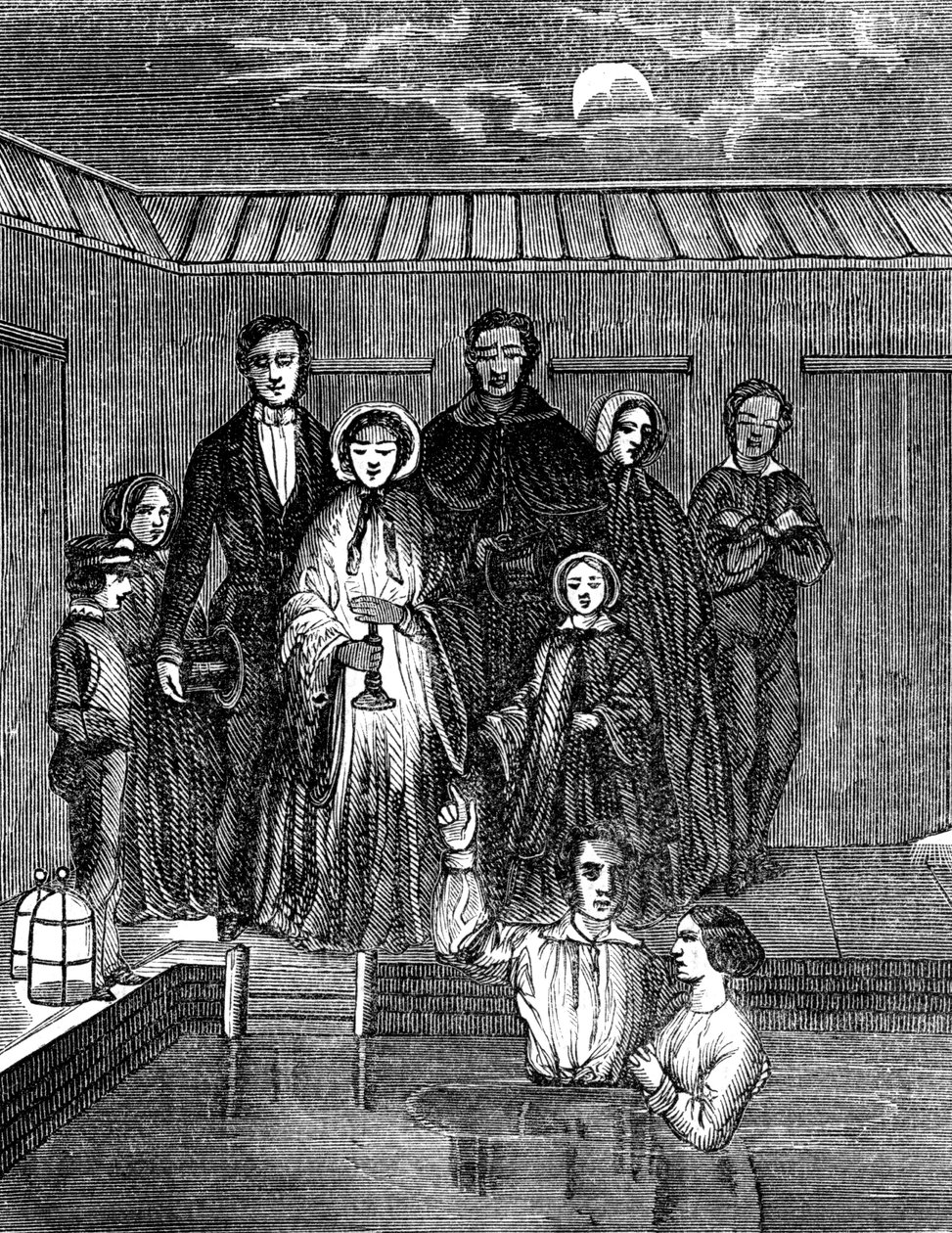Mormonien kaste upottamalla, Salt Lake City, Utah, 1853 tekijältä Unbekannt