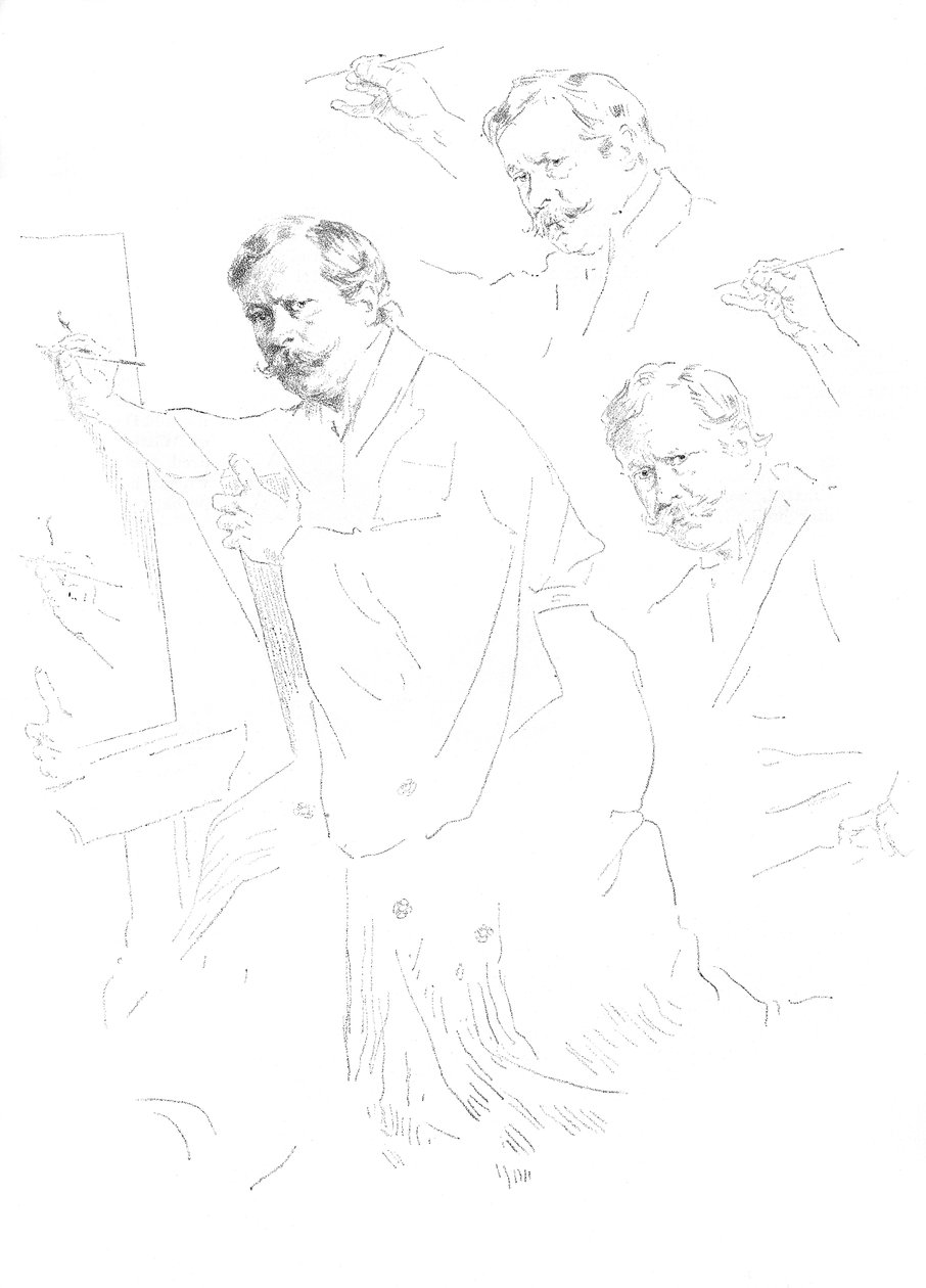 Mortimer Menpes, itse piirtämä, 1899 tekijältä Unbekannt