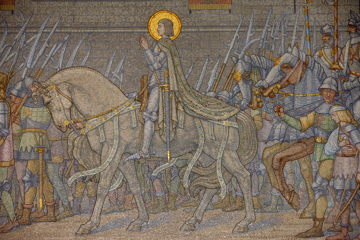 Mosaiikki Fourvieren basilikassa: John of Ark (Decote 1917), Lyon, Ranska tekijältä Unbekannt
