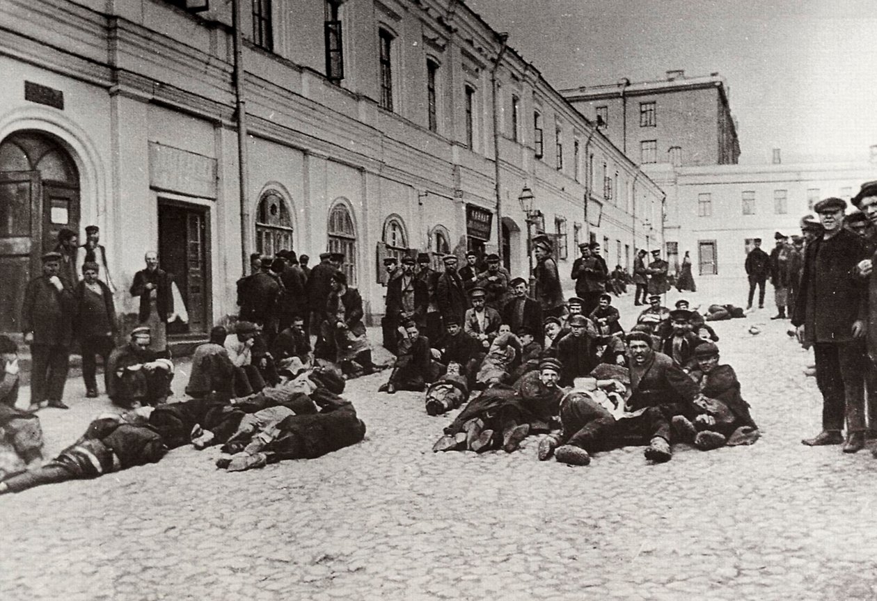 Moskovan kodittomien turvakotien asukkaat, Venäjä, c1904 tekijältä Unbekannt