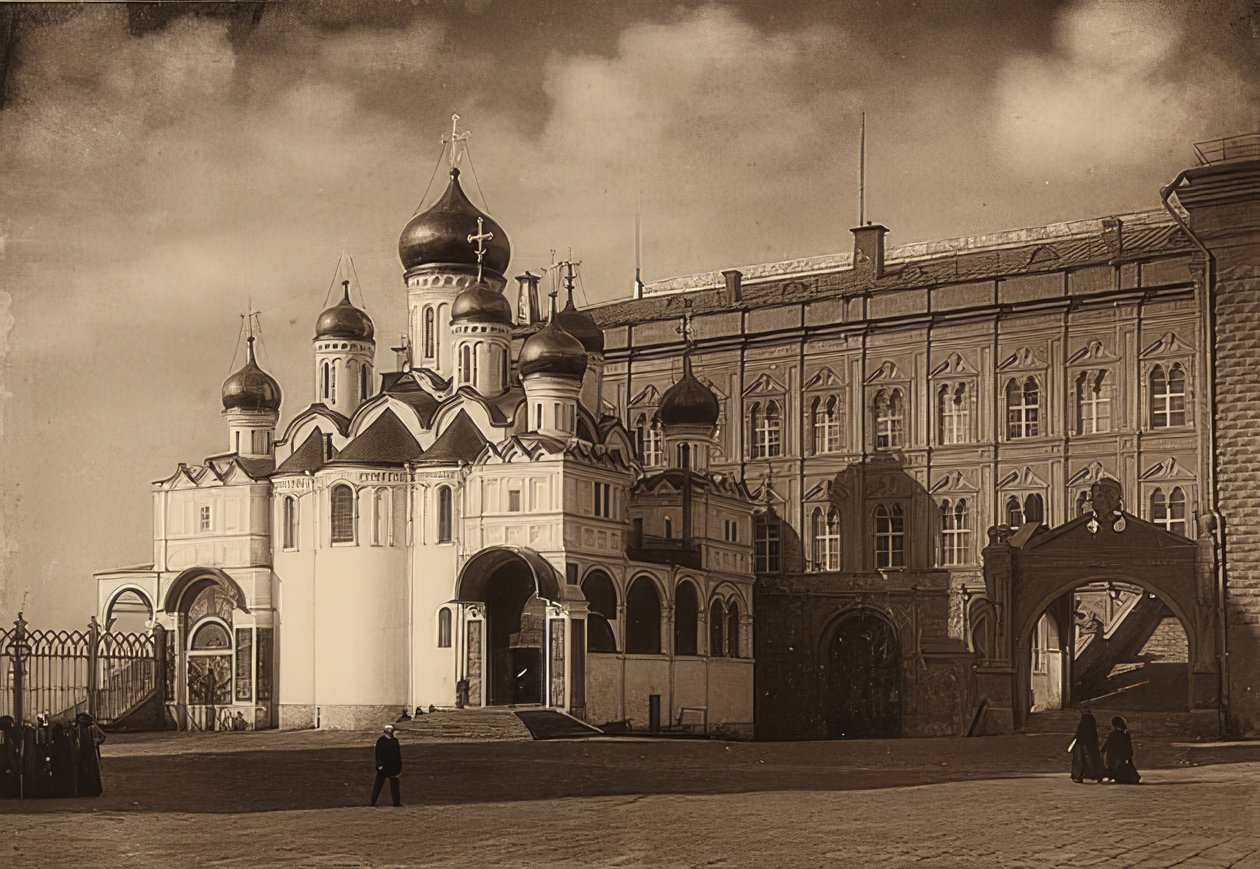 Moskova. Marian ilmestyksen katedraali. Noin 1900 tekijältä Unbekannt