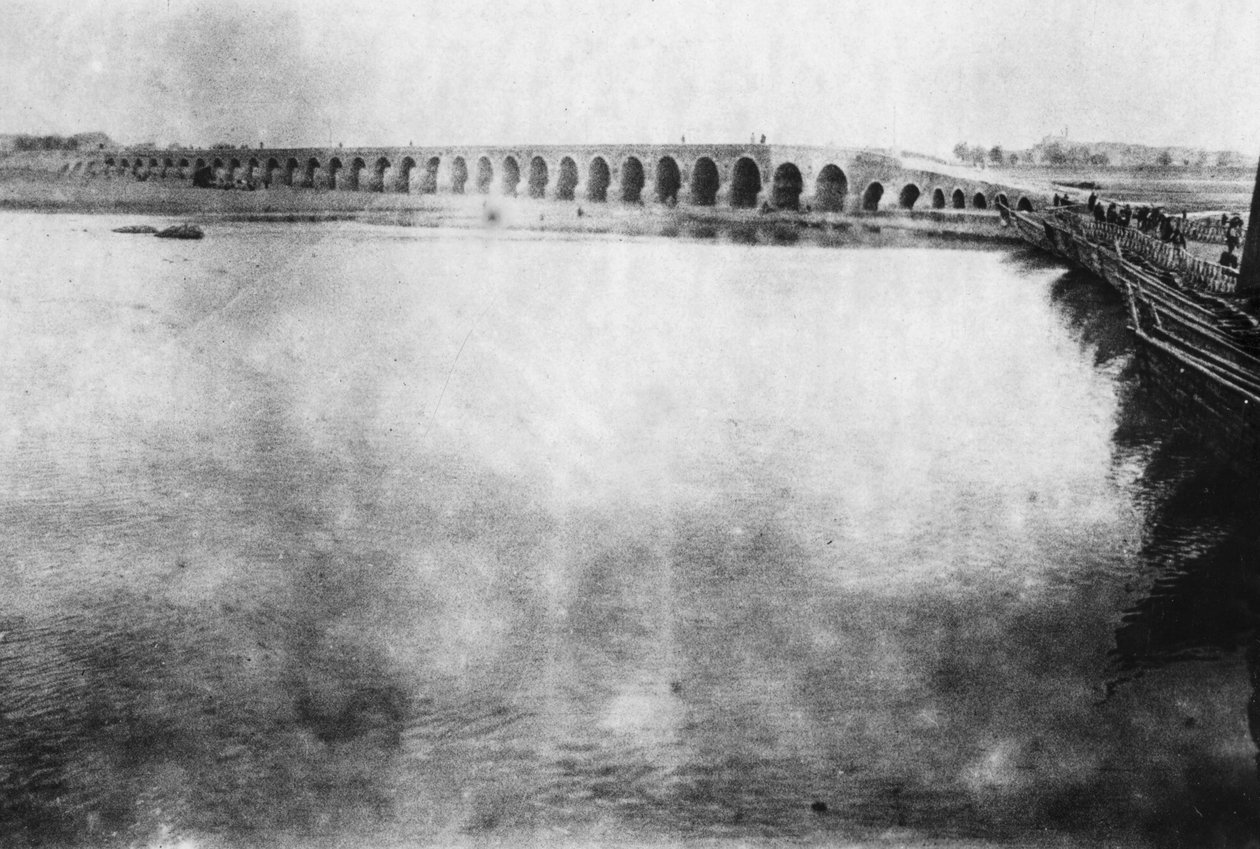 Mosulin silta, Mesopotamia, ensimmäinen maailmansota, 1918 tekijältä Unbekannt