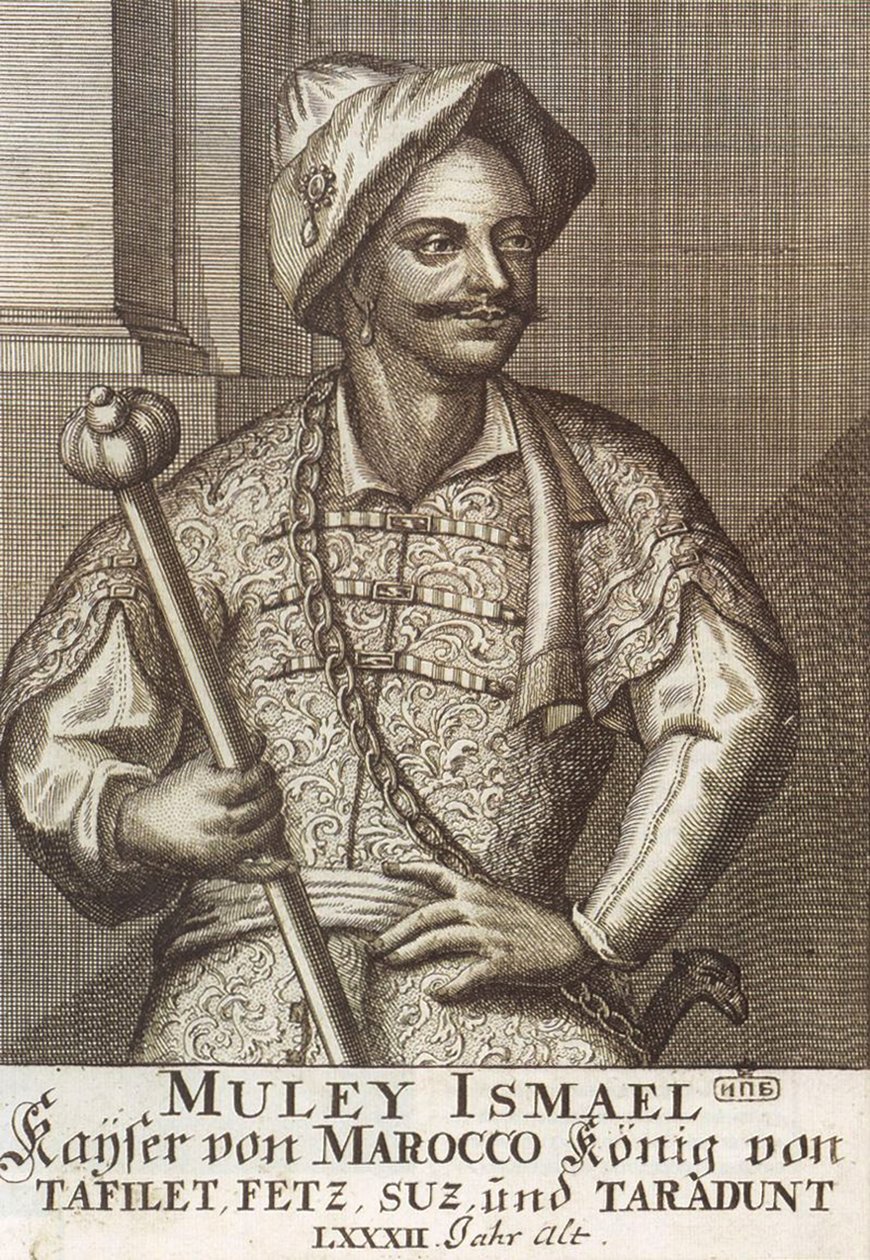 Moulay Ismaïl Ibn Sharif, Marokon kuningas, 1726 tekijältä Unbekannt