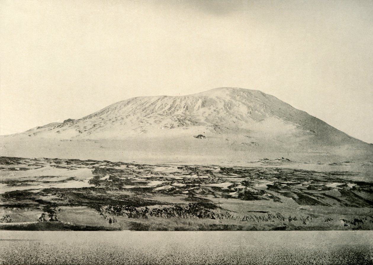 Erebus-vuori...Vanha kraatteri vasemmalla, c1908, 1909. tekijältä Unbekannt