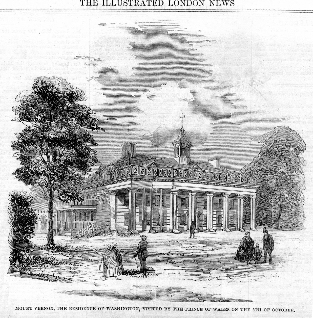Mount Vernon, Washingtonin asuinpaikka, 1800-luku tekijältä Unbekannt