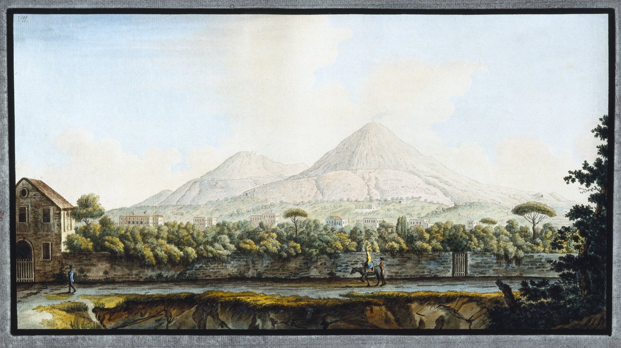 Vesuvius, Napolin kuningaskunta, n. 1767 tekijältä Unbekannt