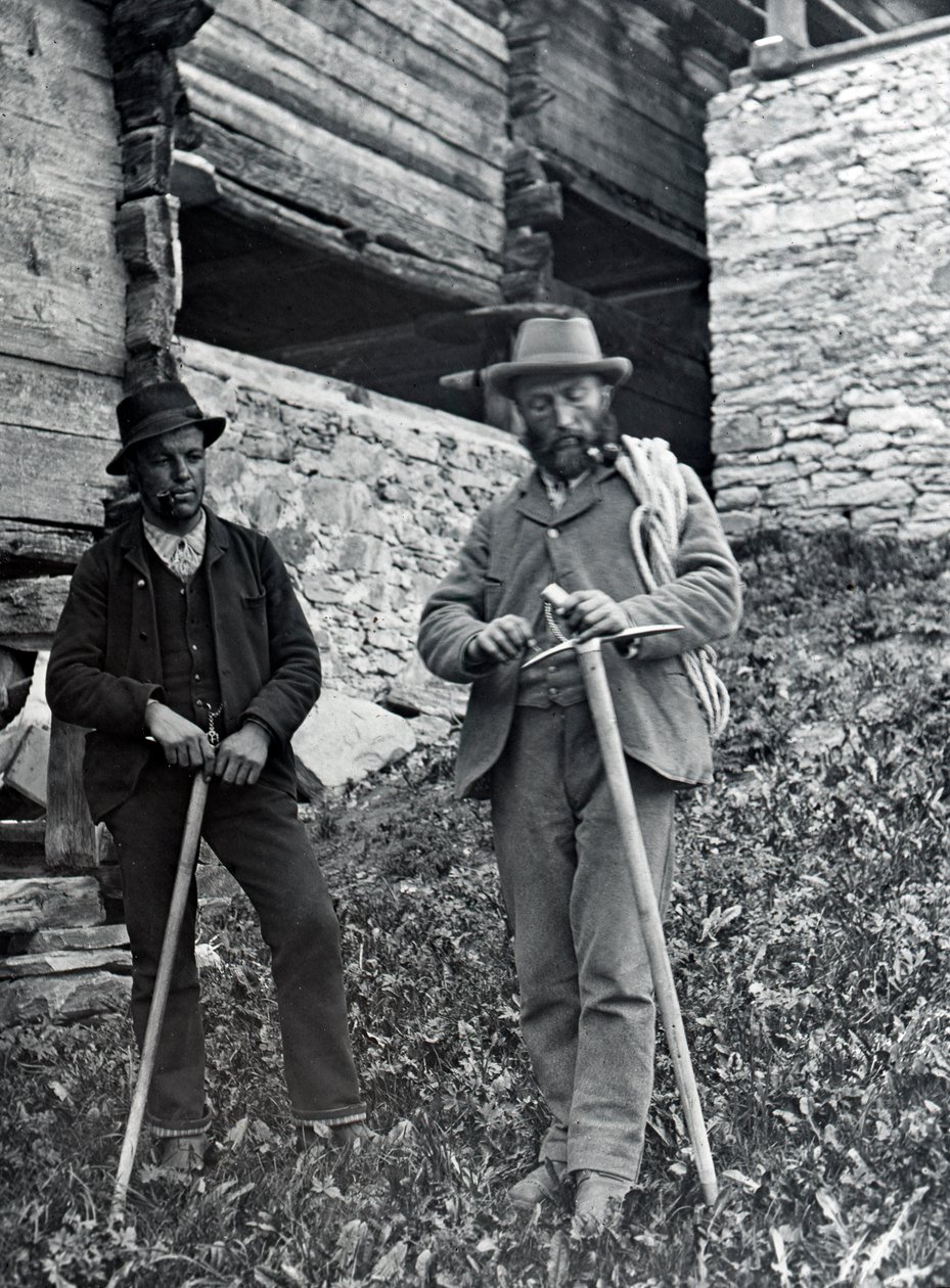 Vuorikiipeilijät, 1800-luvun loppu tai 1900-luvun alku tekijältä Unbekannt