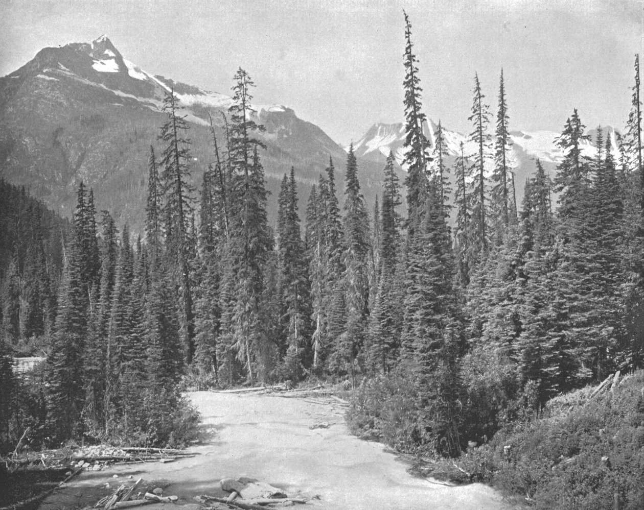 Mounts Cheops and Hermit, Selkirk Range of the Rockies, USA, c1900. tekijältä Unbekannt