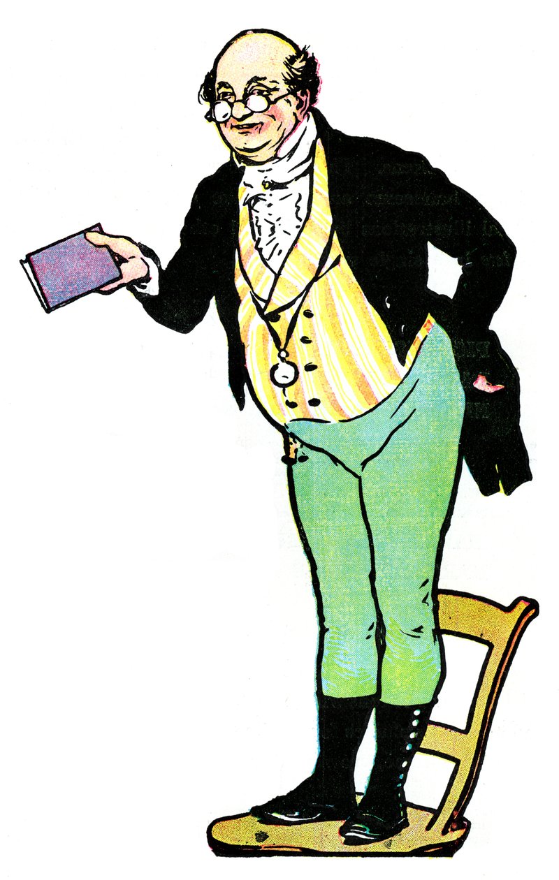 Mr Pickwick, Charles Dickensin teoksesta The Pickwick Papers, 1912 tekijältä Unbekannt