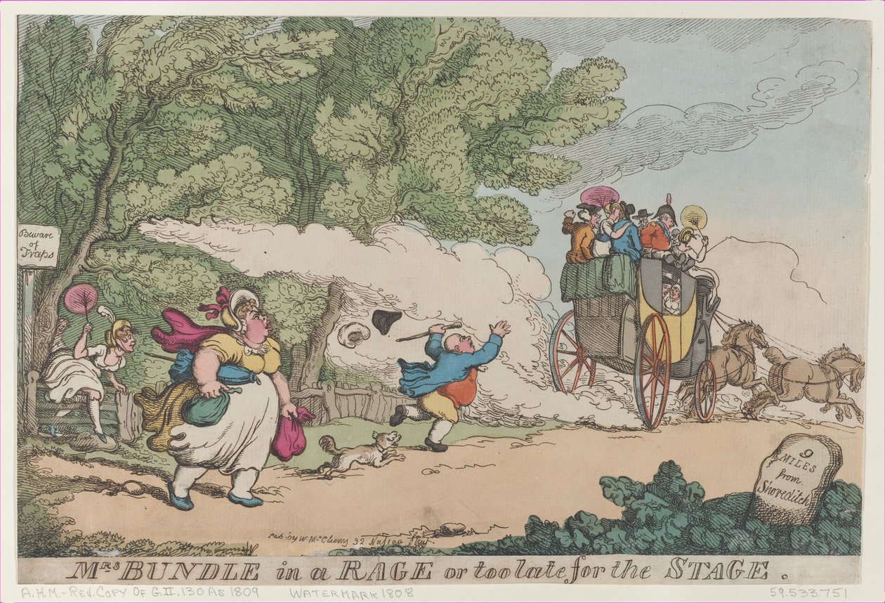 Rouva Bundle raivoissaan tai liian myöhään näyttämölle, [1. heinäkuuta 1809], poliisi..., [1. heinäkuuta 1809], kopioi sen jälkeen. tekijältä Unbekannt