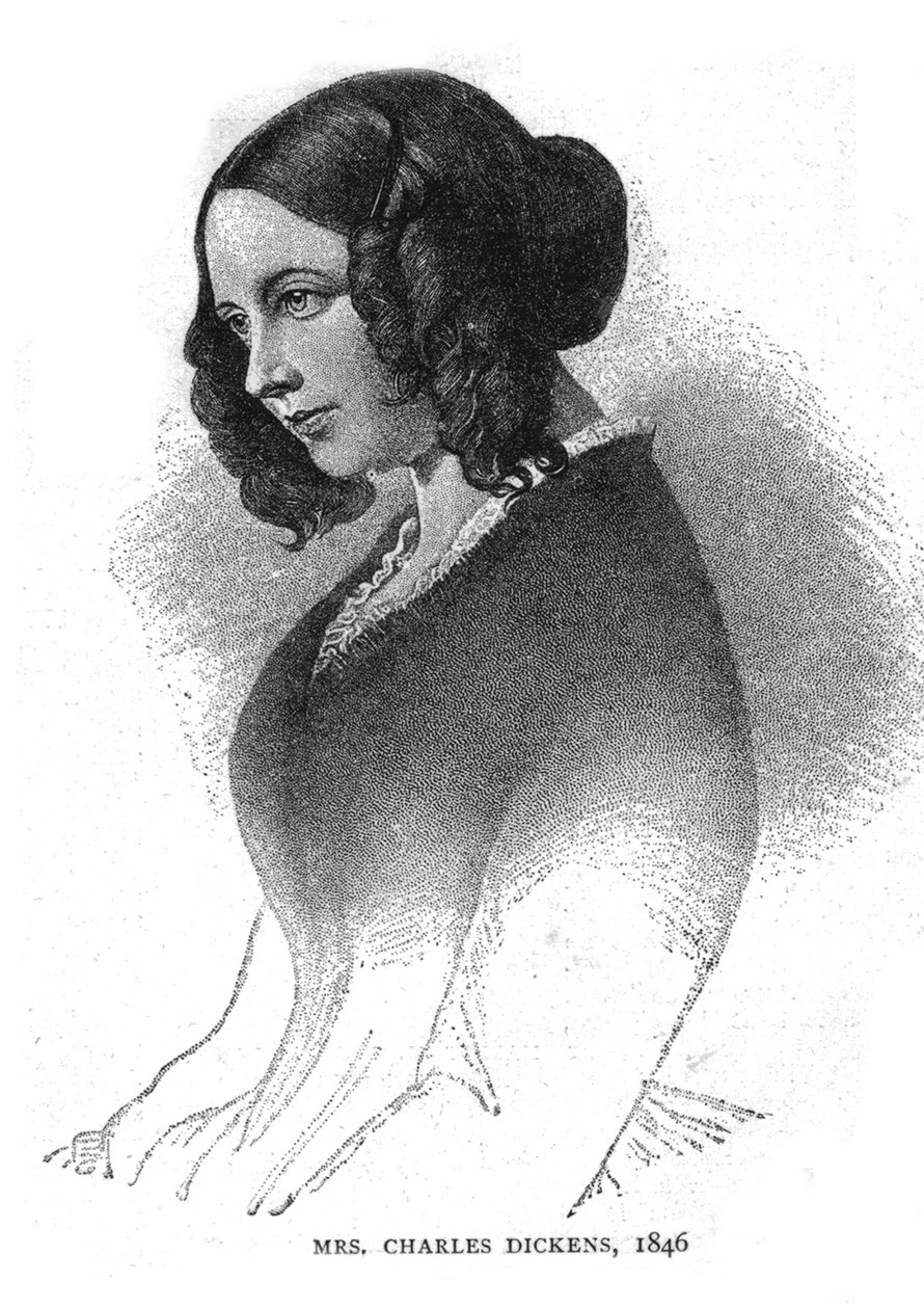 Rouva Charles Dickens, 1846 tekijältä Unbekannt