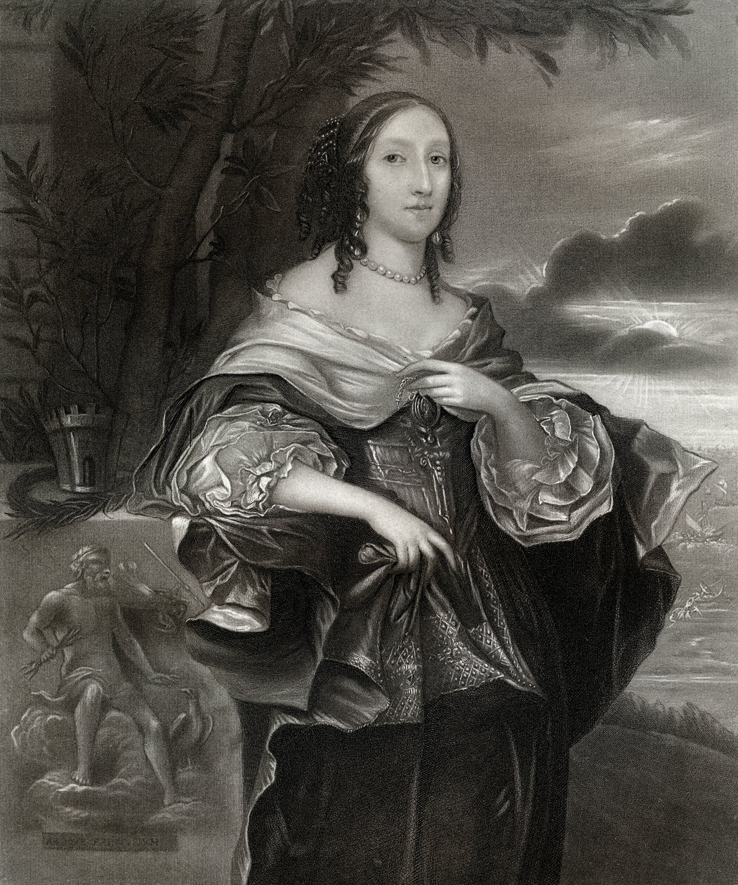 Rouva Claypole Elizabeth Cromwell, Oliver Cromwellin toinen tytär, 1600-luku, 1899 tekijältä Unbekannt