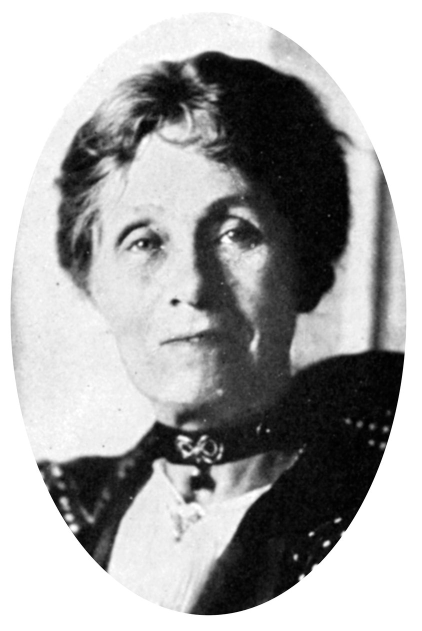 Rouva Emmeline Pankhurst, englantilainen suffragette, 1900-luvun alku tekijältä Unbekannt