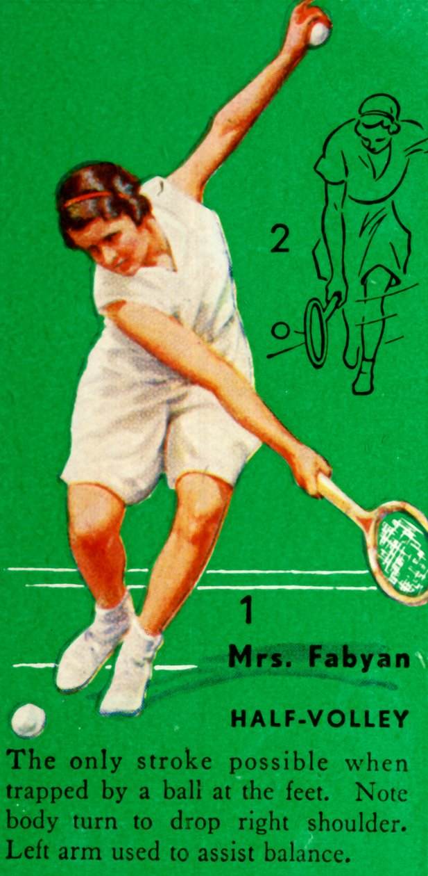 Rouva Fabyan - Half-Volley, 1935. tekijältä Unbekannt