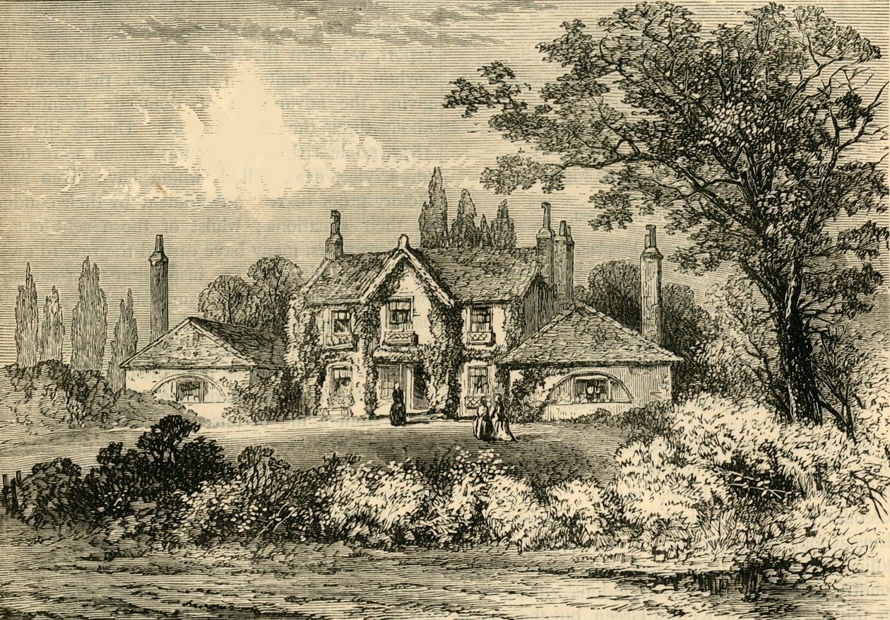 Mrs Siddons House Westbourne Greenissä, 1800, n. 1876. tekijältä Unbekannt