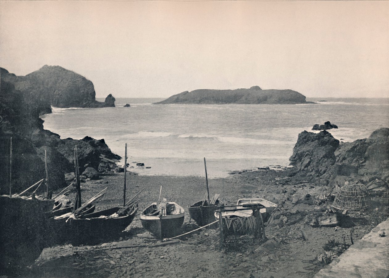 Mullion Cove - Näytetään Mullion Island, 1895 tekijältä Unbekannt