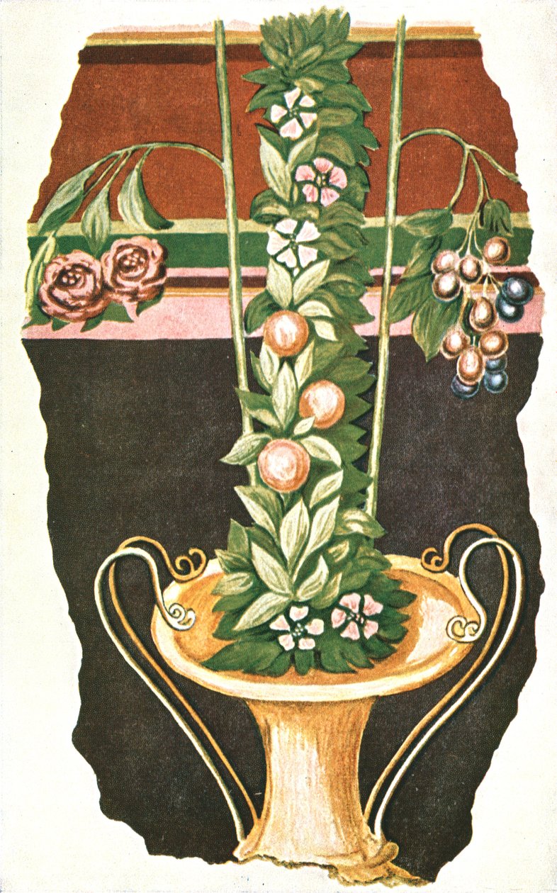 Seinämaalaus roomalaisessa huvilassa, Commugnyssa, Sveitsissä, 1928. tekijältä Unbekannt