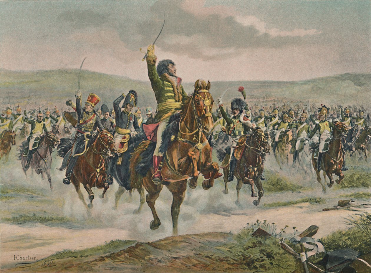 Murat johti ratsuväkeä Jenassa, 14. lokakuuta 1806, 1896 tekijältä Unbekannt