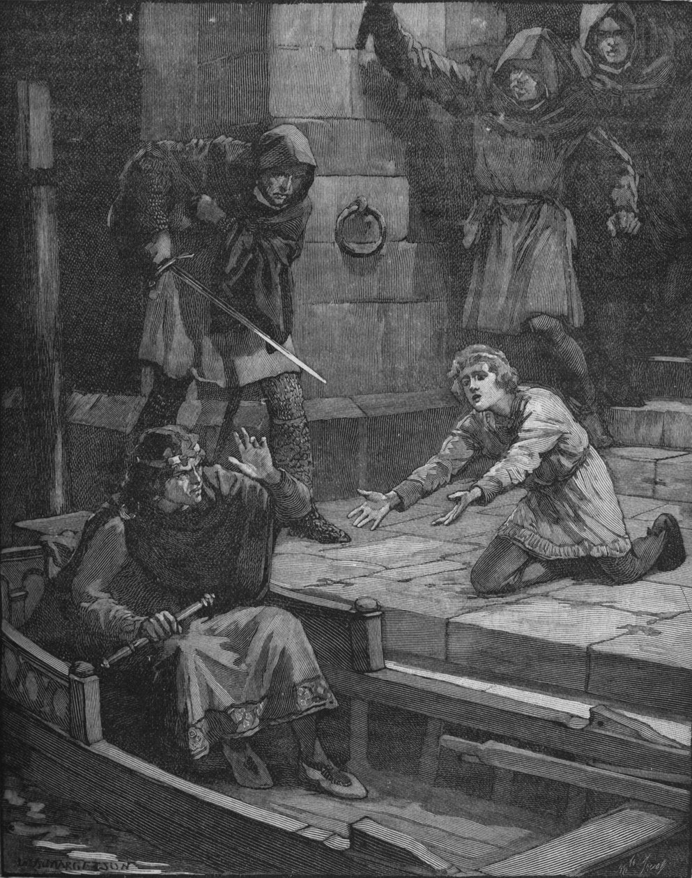 Prinssi Arthurin murha, 1203 1905 tekijältä Unbekannt