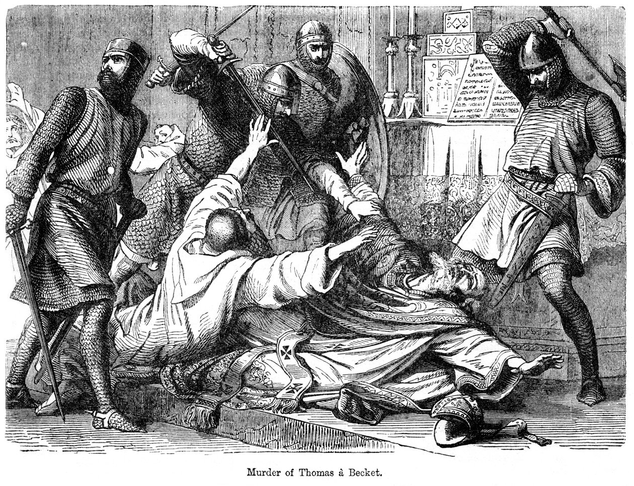 Thomas a Becketin murha, 1170 tekijältä Unbekannt