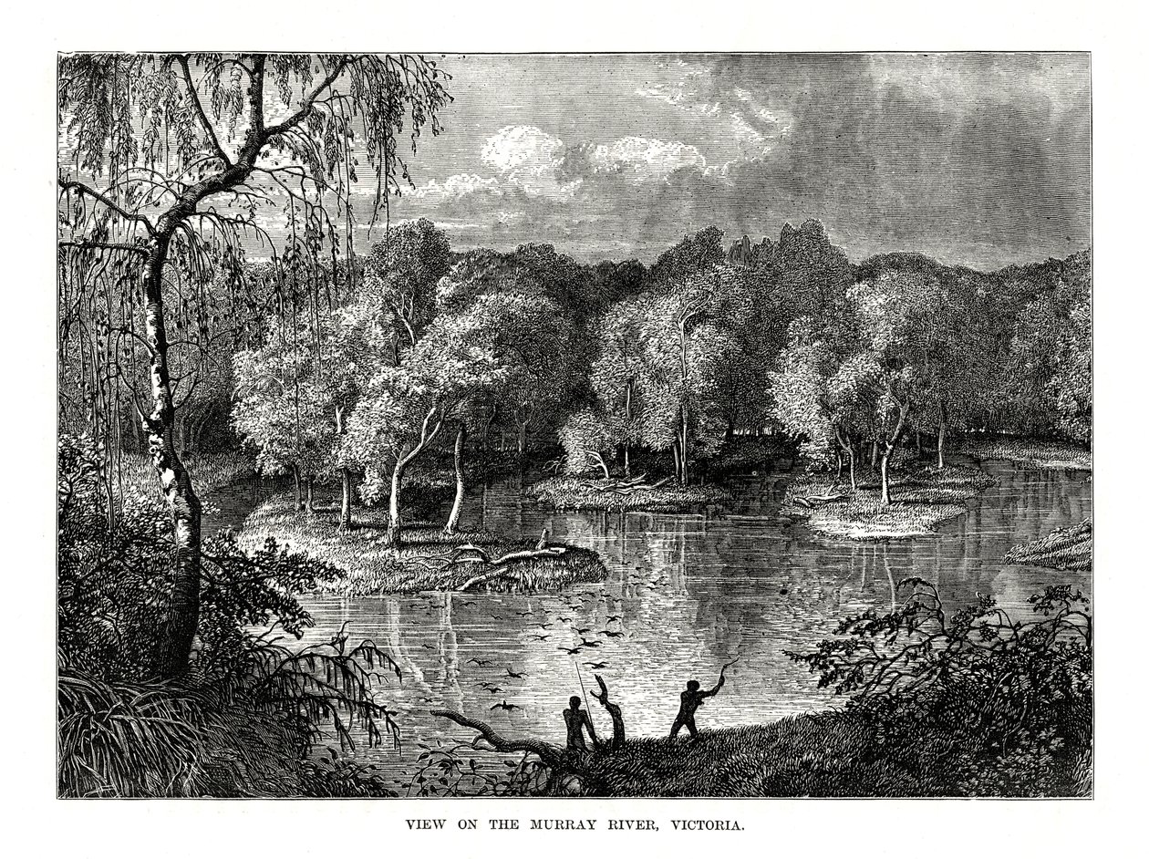Murray River, Victoria, Australia, 1877 tekijältä Unbekannt