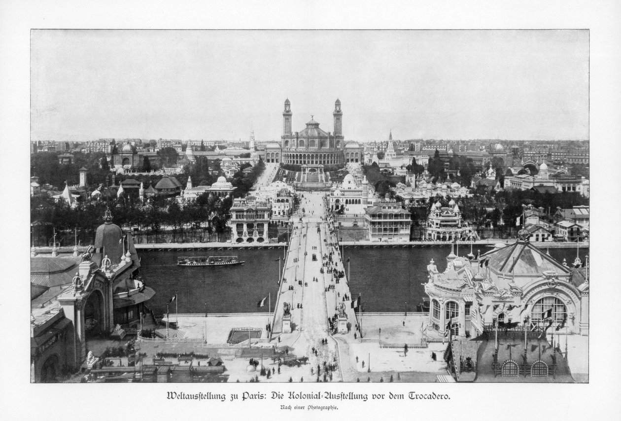 Siirtokuntien museo, Trocadero, Pariisin maailmannäyttely, 1889, 1900 tekijältä Unbekannt