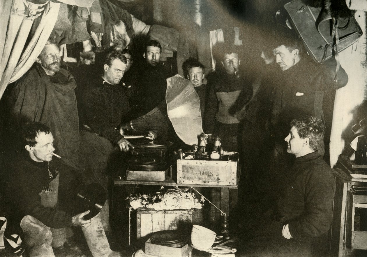 Musiikki mökissä, c1908, 1909. tekijältä Unbekannt