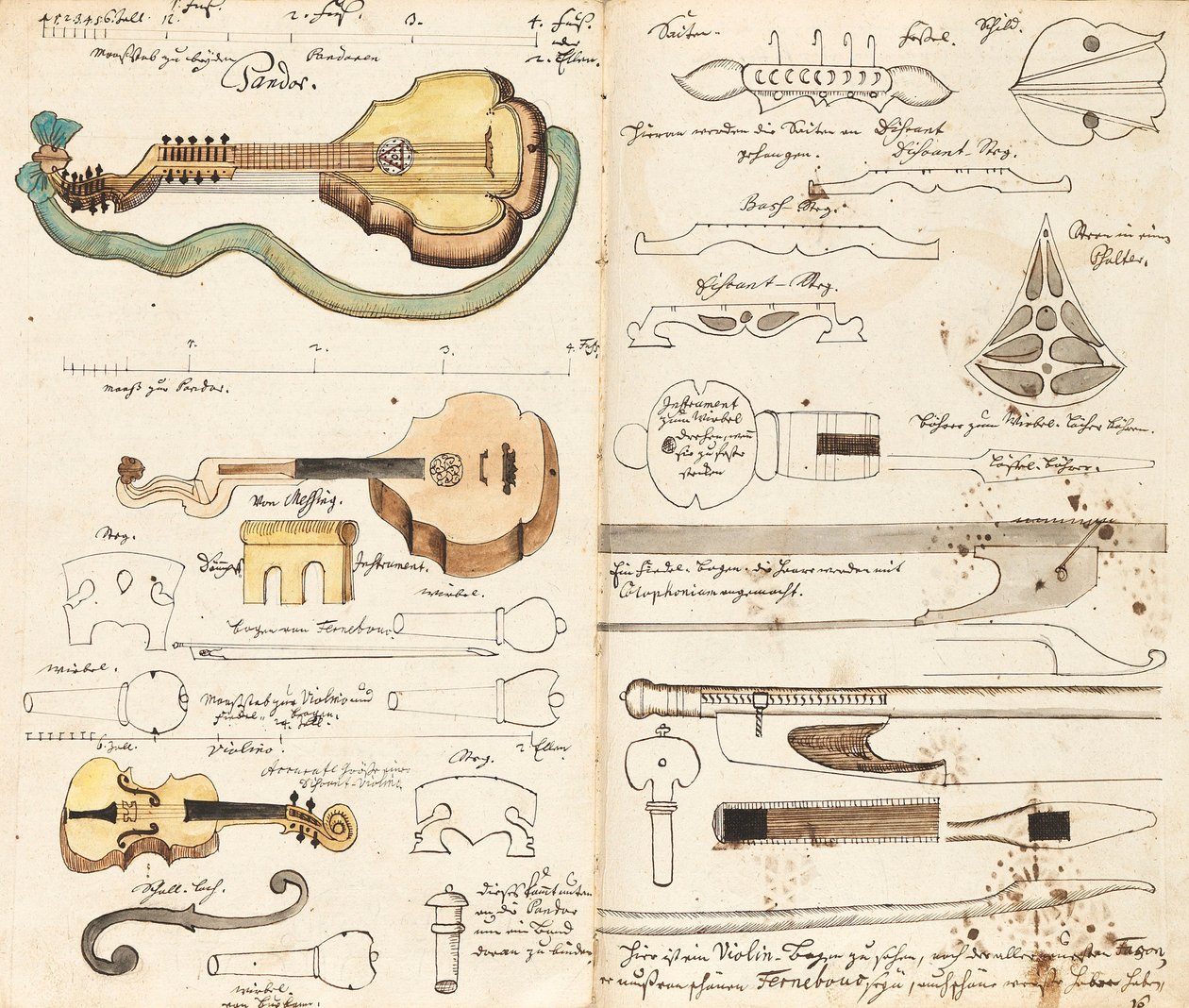 Musiikkikäsikirjoitus Miners Musicista, noin 1760. tekijältä Unbekannt